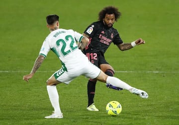 Marcelo, durante el Elche-Real Madrid.