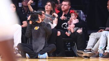 Canelo ?lvarez disfrut¨® del Lakers-Raptors en Staples Center
