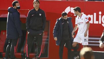 Navas, ante la Real.