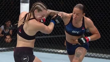 Germaine de Randamie golpea a Ladd durante el UFC Sacramento.