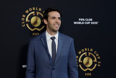 Kaká, al igual que Del Piero, trabaja junto a la FIFA y este domingo asistió a la final de la Copa Mundial de Clubes FIFA 2025. (REUTERS/Jeenah Moon)