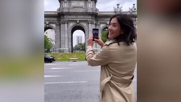 Muguruza triunfa una vez más en Instagram enseñando Madrid