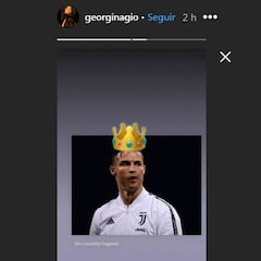 Georgina Rodríguez sube una foto de Cristiano para demostrar quién es el rey
