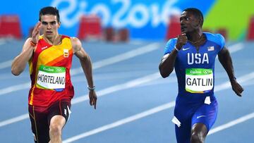 Hortelano entró cuarto por detrás de Gatlin. Ambos quedaron eliminados.