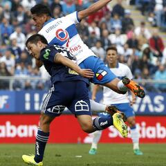 U Católica 1-1 U de Chile: Pinilla salvó un clásico sin brillo