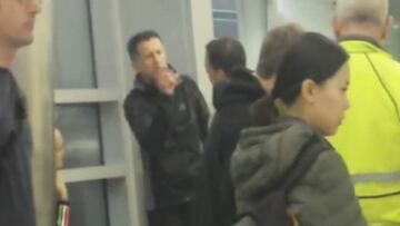 Osorio y Baños discutieron en el aeropuerto de California