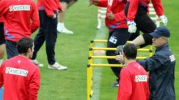 <b>GRIPE.</b> El guardameta del Atlético de Madrid no se ha podido entrenar con el grupo por estar afectado por un proceso gripal.