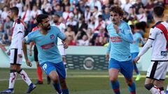 Diego Costa y Griezmann en Vallecas.