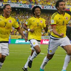 11 jugadores de Colombia con riesgo de sanción en Eliminatoria