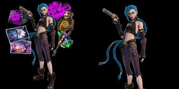 Imágenes limpias del skin Jinx Arcane en Fortnite