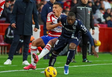 Uzuni, ante la Real Sociedad.
