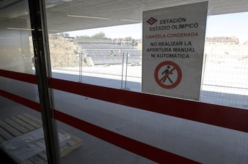 Así van las obras de los exteriores y accesos al Wanda Metropolitano