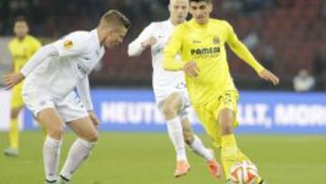 Gerard Moreno, ante el Zúrich en la pasada Europa League.