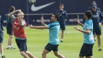 La plantilla azulgrana apura su puesta a punto.