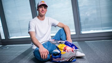 Jorge Prado, en las oficinas de Red Bull en Madrid.