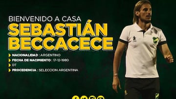 Sebastián Beccacece vuelve a Defensa y Justicia