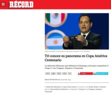 La reacción de la prensa de cada país tras el sorteo