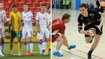 Un internacional de balonmano de Islas Feroe debuta con la selección de fútbol