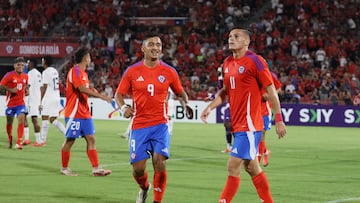 Futbol, Chile vs Panama
Partido amistoso 2025
El jugador de la seleccion chilena Lucas Cepeda celebra su gol contra Panama durante el partido amistoso disputado en el estadio Nacional de Santiago, Chile.
8/02/2025
Dragomir Yankovic/Photosport
Football, Chile vs Panama
2025 friendly match
Chile's player Lucas Cepeda celebrates his goal against Panama during a friendly match at the Nacional stadium in Santiago, Chile.
8/02/2025
Dragomir Yankovic/Photosport