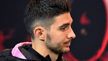 Alpine's French driver Esteban Ocon attends the drivers press conference at the Circuit de Monaco in Monaco, on May 23, 2024, ahead of the Formula One Monaco Grand Prix. (Photo by Andrej ISAKOVIC / AFP)