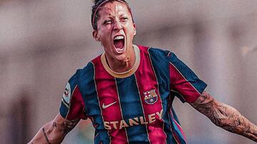 Jenni Hermoso, jugadora del Bar&ccedil;a. 