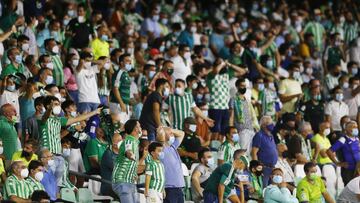 La grada del Villamarín.