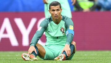 Cristiano Ronaldo, en el partido ante Rusia.