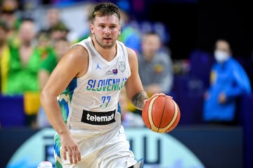 Luka Doncic, base de Eslovenia, durante el Eurobasket de 2022.