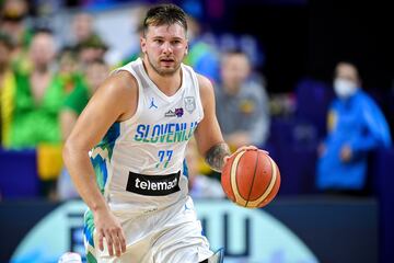 Luka Doncic, base de Eslovenia, durante el Eurobasket de 2022.