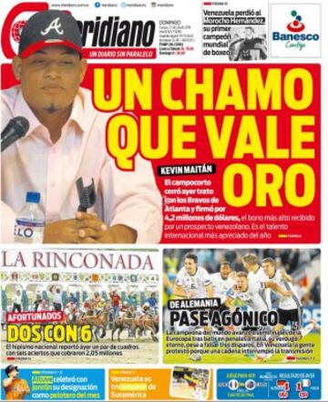 Portadas de la prensa mundial