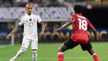 Luis Rodríguez durante el juego contra Trinidad y Tobago en la Copa Oro