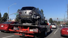 How fast was Tiger Woods driving his car?