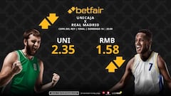 Unicaja vs. Real Madrid: horario, dónde ver, estadísticas y pronósticos