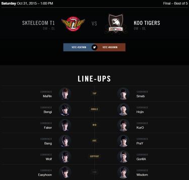 Sigue en directo la final del Mundial de League of Legends