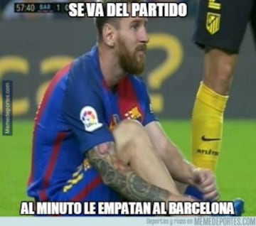 Los mejores memes del Barcelona-Atlético