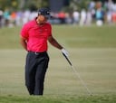 Tiger sigue con espasmos y es duda para el Masters de Augusta