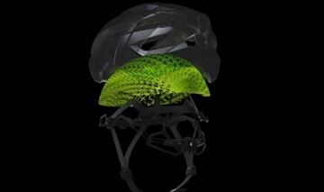 Composición de casco Bontrager con tecnología WaveCel.