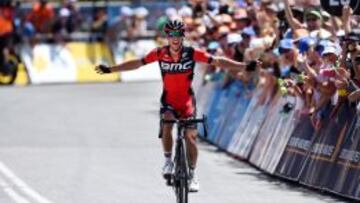 Richie Porte celebra la victoria.