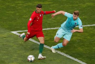 Cristiano Ronaldo asked Matthijs de Ligt if he would join Juventus from Ajax after Portugal's Nations League win.