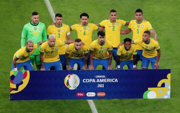 Equipo de la selección de Brasil.