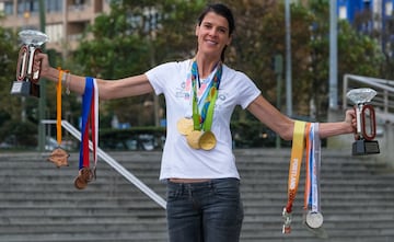 Especialista en salto de altura. En 2015 se convirtió en la primera atleta española en ganar la IAAF Diamond League, título que revalidó en 2016, año en que también se convirtió en la primera mujer española en conseguir una medalla de oro en atletismo en unos Juegos Olímpicos. 