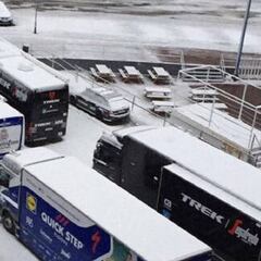 La lluvia y la nieve obligan a recortar 58 km la cuarta etapa