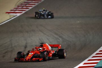 Sebastian Vettel y  Valtteri Bottas.