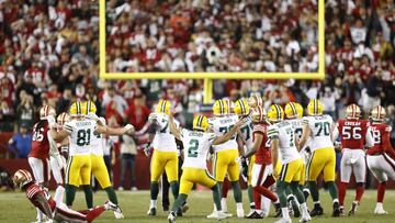 El domingo terminó con un gran salto en la montaña rusa de emociones cuando Aaron Rodgers guió con 37 segundos en el reloj a una ofensiva con la que Packers derrotó a 49ers.