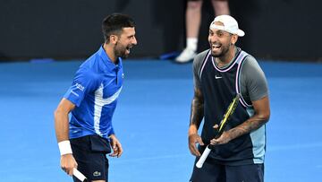 Show de Djokovic y Kyrgios: “Hermano, eres el GOAT”