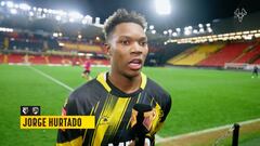 El delantero habló tras su destacable debut por la asistencia que le permitió al Watford dar vuelta al marcador por copa.