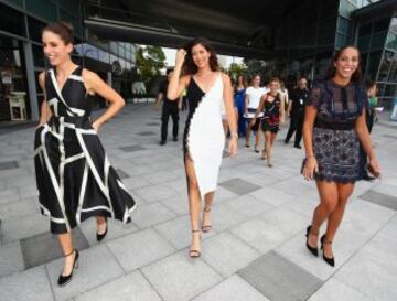 Johanna Konta, Garbiñe Muguruza y Madison Keys.