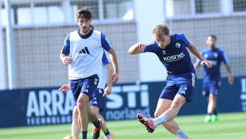 Pablo Ibáñez durante un entrenamiento.