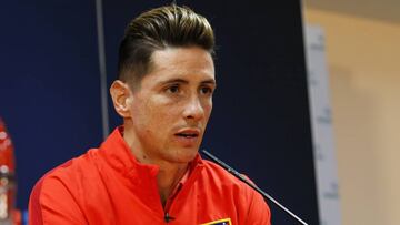 Fernando Torres durante una rueda de prensa.