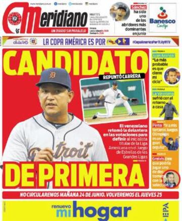 Portadas de la prensa deportiva